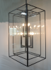 Double Cage Glass Chandelier by Prestige Chandelier | Chandeliers by Custom Lighting by Prestige Chandelier. Item made of steel & glass