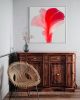 Original painting on canvas " Kfïat 1 | Mixed Media in Paintings by Marta Spendowska. Item composed of wood and canvas in minimalism or contemporary style