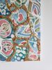 Dance Like a Peacock - Large Watercolor Mosaic on Canvas | Mixed Media by Apoorva Kasaraneni. Item made of canvas