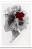 Sabine - Crimson Flower | Watercolor Painting in Paintings by Bridget Davies Art. Item made of fabric with paper works with boho & contemporary style