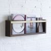 Magazine & Vinyl Wall Rack | Storage by THE IRON ROOTS DESIGNS. Item composed of maple wood