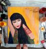Lola | Oil And Acrylic Painting in Paintings by Elena Parau. Item made of canvas works with boho & contemporary style