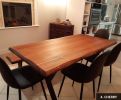 Solid Wood Dining Table , Farmhouse Custom Dine Table | Tables by OzzWoodArt. Item made of wood works with country & farmhouse & coastal style
