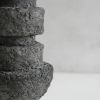 Closed Form Concrete Sculpture "Dark Stone #002" | Sculptures by Carolyn Powers Designs. Item made of concrete compatible with minimalism and contemporary style