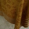 Block Print Tablecloth | Marigold | Linens & Bedding by ichcha. Item made of cotton works with boho & minimalism style