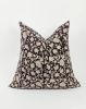 Block printed cushion | Pillows by Velvet Fringe. Item composed of linen in boho or mid century modern style