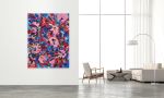 Wild Garden (36x48x1.5") | Oil And Acrylic Painting in Paintings by Valerie Capewell. Item composed of canvas & paper compatible with contemporary style