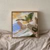 “the climb” 12”x12” | Oil And Acrylic Painting in Paintings by Quinn Dimitroff. Item composed of canvas