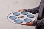 Handmade Ceramic Large Seder Plate | Dinnerware by ShellyClayspot. Item composed of stone