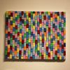 Bricks | Wall Sculpture in Wall Hangings by Emeline Tate | Janssen Artspace in Palm Springs. Item made of canvas
