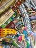 'Metro City London' | Oil And Acrylic Painting in Paintings by Sangeeta Sagar. Item composed of paper in contemporary or modern style