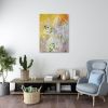 "Champagne and Flowers" Original Painting | Oil And Acrylic Painting in Paintings by Jessalin Beutler. Item made of canvas with paper works with contemporary & eclectic & maximalism style