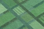 Rug & Kilim’s Scandinavian Accent rug with Green Geometric | Area Rug in Rugs by Rug and Kilim