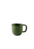 Handmade Porcelain Coffee Mug With Gold Rim. Green | Drinkware by Creating Comfort Lab. Item composed of ceramic