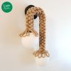 DUO Jute Fiber Designer Lamp | Sconces by Light and Fiber. Item made of steel & glass compatible with mid century modern and contemporary style