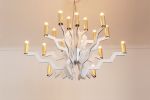 ARM 18 Chandelier White Gold 75 | Chandeliers by ADAMLAMP. Item composed of metal