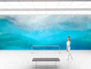 Bay Breeze Wallpaper Mural | Wall Treatments by MELISSA RENEE fieryfordeepblue  Art & Design. Item compatible with contemporary and coastal style