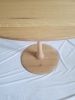 White Oak Pedestal Dining Table | Tables by Alex Buehler. Item made of oak wood