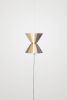Aureole Suspended Floor Lamp | Lamps by MOSS Objects. Item made of brass with synthetic
