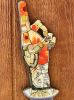 Check Please - Original Mosaic | Art & Wall Decor by Gila Mosaics Studio | Artel Gallery in Pensacola. Item composed of ceramic and glass in boho or contemporary style