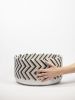 ZigZag - bianco nero | Planter in Vases & Vessels by gumdesign. Item made of marble compatible with modern style