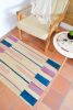 Candelaria Palm Fiber Rug in Mauve & Blue | Area Rug in Rugs by Zuahaza by Tatiana. Item made of fiber