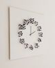 ""Mocap WHITE/BLACK" illusionistic wall clock" | Decorative Objects by JAN PAUL. Item made of wood & metal compatible with mid century modern and contemporary style