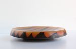 Long Shadow Series #09 (black and orange bowl) | Decorative Bowl in Decorative Objects by Long Grain Furniture. Item composed of wood in contemporary or eclectic & maximalism style