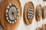 There and Back Ceramic and Mosaic Large Wall Sculpture | Wall Hangings by Clare and Romy Studio | Jasper Community Arts in Jasper. Item made of stoneware works with boho & eclectic & maximalism style