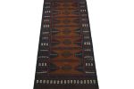 Vintage Persian Tribal Kilim in Brown with Navy Blue | Area Rug in Rugs by Rug and Kilim