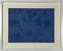 Blue tropical Acrylic Original wall art | Mixed Media by IRENA TONE. Item compatible with minimalism and eclectic & maximalism style