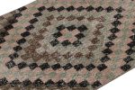 Vintage Zeki Müren Runner Rug in Polychrome Geometric | Area Rug in Rugs by Rug and Kilim