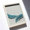 Brushstroke No. 2 on-edge paper art | Wall Sculpture in Wall Hangings by JUDiTH+ROLFE. Item composed of paper compatible with contemporary and coastal style