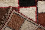 Hand-Knotted Mid-Century Vintage Gabbeh Rug - Beige Brown | Area Rug in Rugs by Rug and Kilim