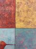 Neighbors | Oil And Acrylic Painting in Paintings by Rich Godfrey. Item composed of canvas in minimalism or mid century modern style