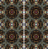 CDMX Night Kaleidoscope Wallpaper | Wall Treatments by Ri Anderson. Item composed of synthetic