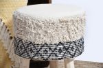 Artisanal Crafted Handloom Wood Stool_ Mango wood chair | Chairs by Humanity Centred Designs. Item made of wood with cotton works with boho & minimalism style