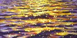 Evening glare on the water 6. | Oil And Acrylic Painting in Paintings by IRYNA KASTSOVA. Item composed of canvas in mediterranean style
