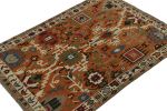 Rug & Kilim’s Oushak style rug in Orange with Colorful | Area Rug in Rugs by Rug and Kilim