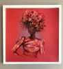"Beauty in Red" Original Fashion Illustration on paper | Drawings by Marina Saba Fine Art. Item composed of paper in contemporary or modern style