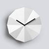 Delta Clock White | Decorative Objects by LAWA DESIGN. Item made of wood
