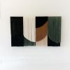Layered Fiber Canvas No.3 | Macrame Wall Hanging in Wall Hangings by Vita Boheme Studio. Item made of bamboo with cotton