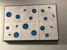 19 x 2 ft handmade wall tile sculpture | Wall Sculpture in Wall Hangings by Abstract Art by Jeff Pender | Sojourn Glenwood Place Apartments in Raleigh. Item made of wood with ceramic