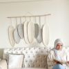 Large Macrame Feathers/ 8 Feathers with two different colors | Macrame Wall Hanging in Wall Hangings by macramestories. Item composed of wood & cotton compatible with boho and country & farmhouse style