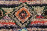 Vintage Moroccan Rug with Polychromatic Diamond Medallion | Area Rug in Rugs by Rug and Kilim