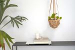 Small hanging basket | Plant Hanger in Plants & Landscape by SKINNY Ceramics | Bay Area Made x Wescover 2019 Design Showcase in Alameda. Item composed of ceramic and leather