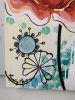 "Time to Play" Floral Poppy Painting | Oil And Acrylic Painting in Paintings by Mandy Martin Art. Item composed of canvas