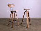 Aspen Bar Stool | Chairs by TY Fine Furniture. Item made of oak wood compatible with minimalism and mid century modern style