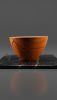 Cherry Wood Sculpture "Red Essence"  Unique Lava Resin Inlay | Decorative Bowl in Decorative Objects by Holzkunst Samuel Meisinger. Item made of wood works with art deco & modern style