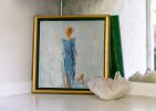 The Terrier Tales | Oil And Acrylic Painting in Paintings by Jessica Whitley Studio. Item composed of canvas and synthetic